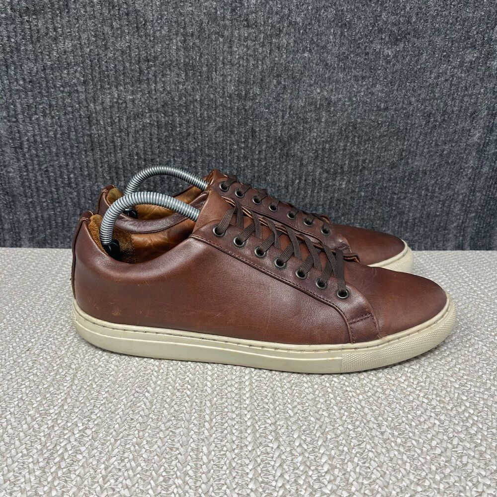 Thursday Boot Company Premier Low Top Casual Shoes Dark Brown Leather Mens 10